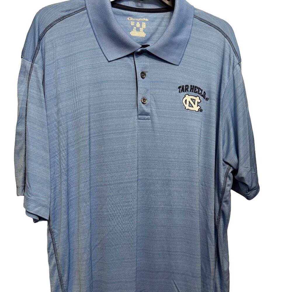 UNC University of North Carolina Tar Heels Champion Polo Shirt, XXL 2XL